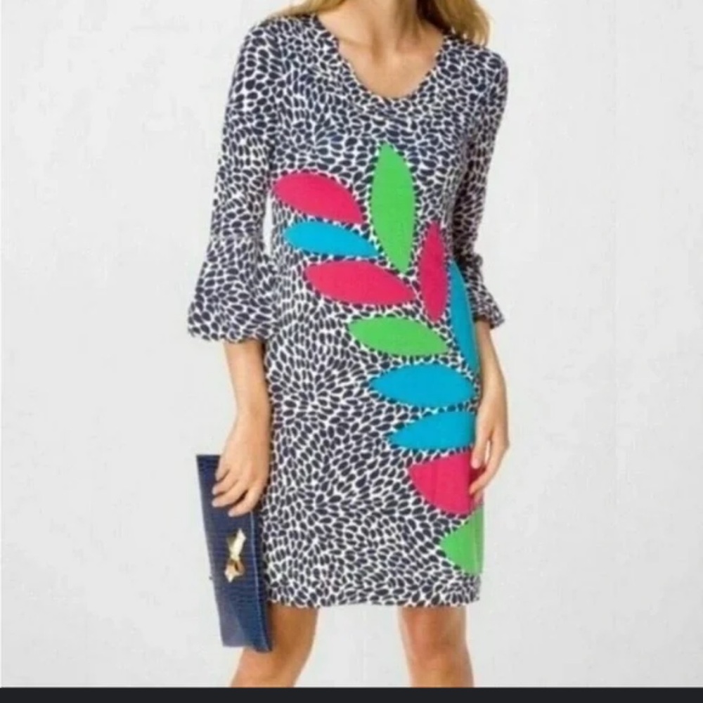 EUC LILLY PULITZER ANGIE CATERPILLAR DRESS IN S